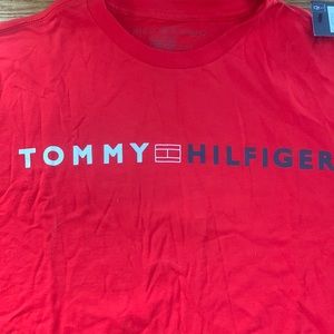 Red Tommy Hilfiger shirt new with tags